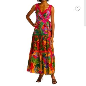 FARM RIO Painted Toucans Maxi Dress